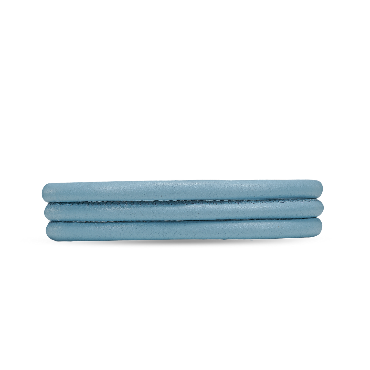 Slim Læderarmbånd - Light blue